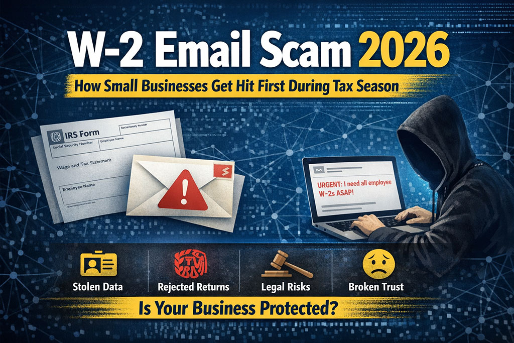 W-2 Email Scam 2026: How Small Businesses Get Hit First During Tax Season